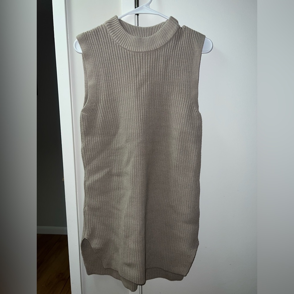 Grey vest sweater